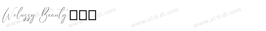 Wolussy Beauty字体转换